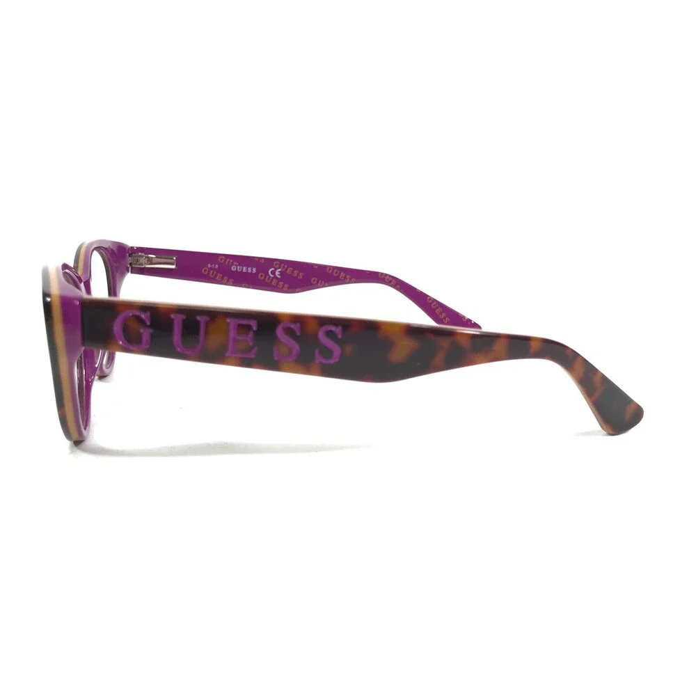 Guess Eyeglasses Frames GU9192 056 Purple Tortoise Cat Eye Round 47-16-130